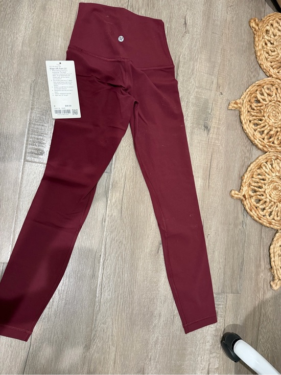 lululemon athletica Pants - lululemon athletica High-Rise Burgundy Leggings